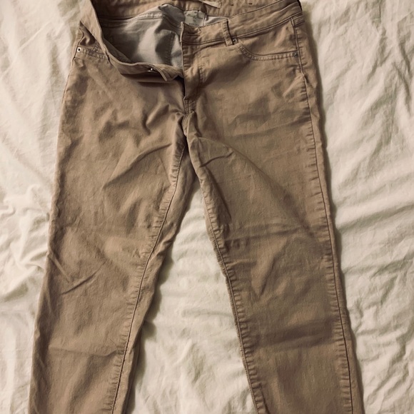 beige Skinny Pants - Picture 1 of 2